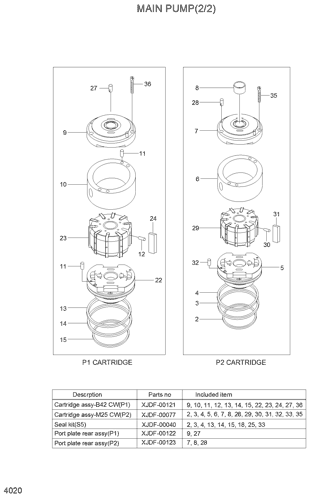 31LB-00400 Hydraulic Piston Pump HL770-7A HL770-9S Main Pump For Wheel Loader 1